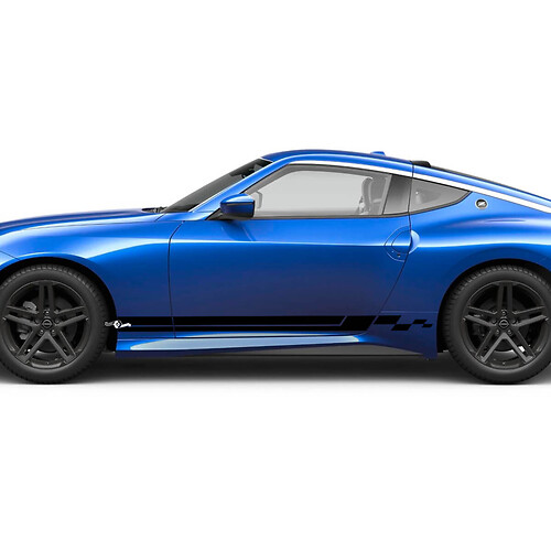 Side Checkered Stripe Decal Kit for Nissan Z Sport
