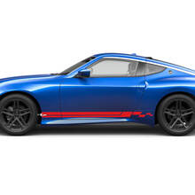Side Checkered Stripe Decal Kit for Nissan Z Sport
 3