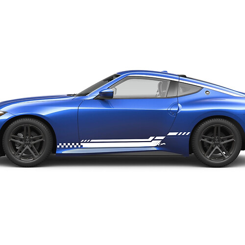 Side Stripe Checkered  Decal Kit for Nissan Z Sport
