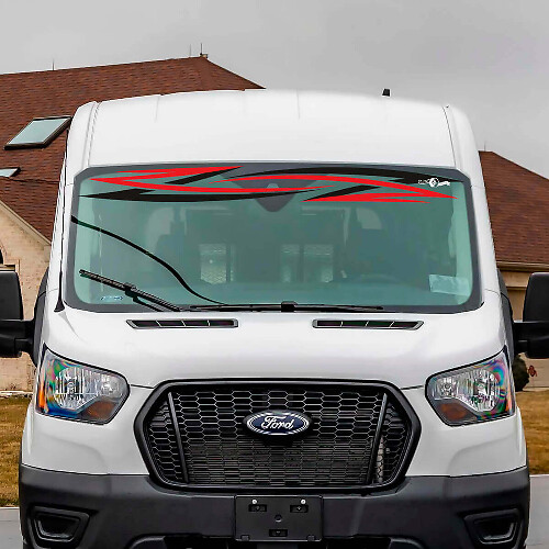 Tribal Windscreen Stripes Vinyl Decal Sticker 2 for Ford Transit