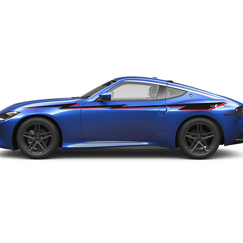 Side Stripe Z style Decal Kit for Nissan Z Sport
