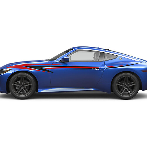 Side Accent Doors Tribal Graphics Decal Sticker Kit for Nissan Z Sport
