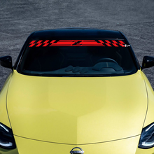 Windshield Z Checkered Stripe Decal Sticker for Nissan Z Sport
 3