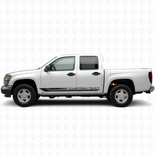 Custom Text Frame Door & Rocker Panel Vinyl Stripes for Chevrolet Colorado 1st Gen 2004-2012_2