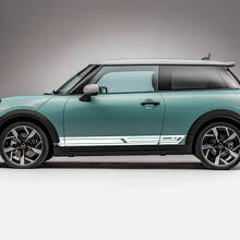 Side Racing stripes graphics decal for Mini Cooper S 3
 2