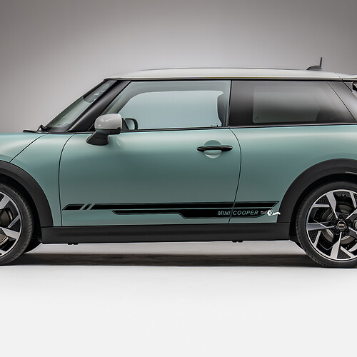 Side Racing stripes graphics decal for Mini Cooper S 4
