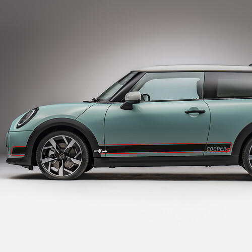 Side Racing 2 colors stripes graphics decal for Mini Cooper S 2
