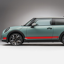 Side Racing 2 colors stripes graphics decal for Mini Cooper S 2
 3