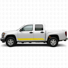 Topographic Contour Door & Rocker Panel Vinyl Stripes for Chevrolet Colorado 1st Gen 2004-2012_3