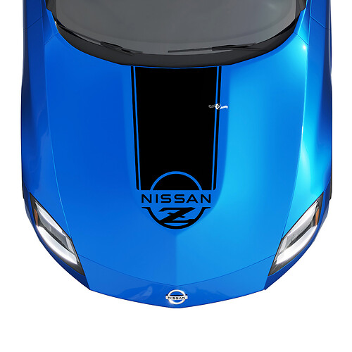 Hood Checkered Stripe Decal Kit for Nissan Z Sport

