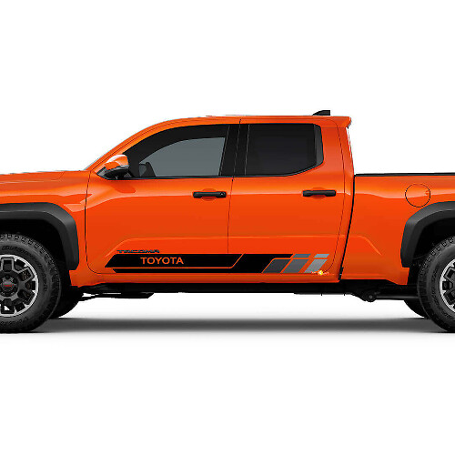 Retro Style Side Door Stripes Vinyl Decal Kit for Toyota Tacoma