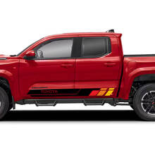 Retro Style Side Door Stripes Vinyl Decal Kit for Toyota Tacoma_8