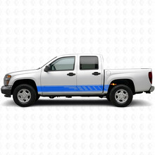 Staggered Slot Door & Rocker Panel Vinyl Stripes for Chevrolet Colorado 1st Gen 2004-2012_5