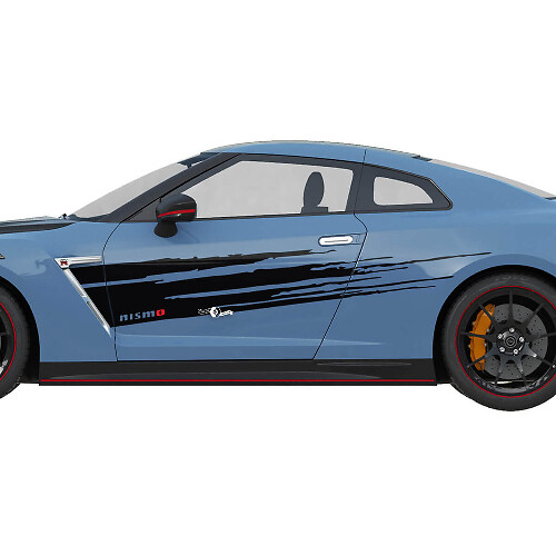 Side Distressed Graphics Nismo Style Decal Kit for Nissan GT-R
 1