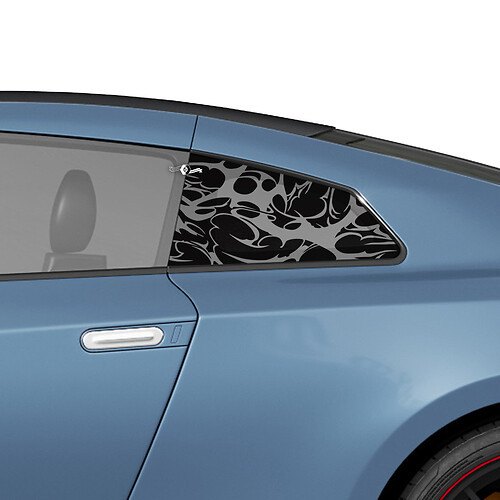 Side Checkered Graphics Stripes Decal Kit for Nissan GT-R
