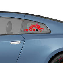 Side Rear Window Nismo Dragon Graphics Decals Stickers Kit for Nissan GT-R
 3
