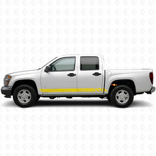 Topographic Band Door & Rocker Panel Vinyl Stripes for Chevrolet Colorado 1st Gen 2004-2012_3
