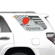 Side Quarter Window Mountains Sunset Vinyl Stickers Decal Kit for Toyota 4Runner
 3