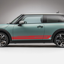 Side Racing L stripes graphics decal for Mini Cooper S
 3