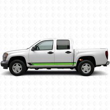 Vintage Band Door & Rocker Panel Vinyl Stripes for Chevrolet Colorado 1st Gen 2004-2012_3