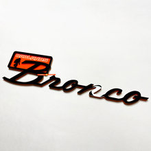 Bronco Black Diamond Fender Badges Tailgate Emblem 3D Badge Black vs Orange
 3