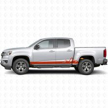 Mountain Range Door & Rocker Panel Vinyl Stripes for Chevrolet Colorado 2nd Gen 2015-2022_4