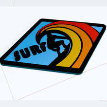 Surf Surfing Edition Fender Badges Tailgate Emblem 3D Badge
 2