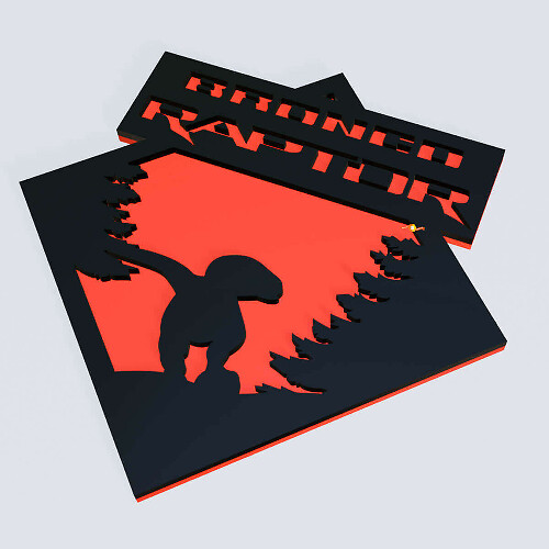 Bronco Raptor Edition Fender Badges Tailgate Emblem 3D Badge
