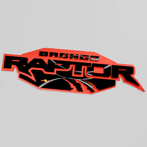 Bronco Raptor Edition Fender Badges Tailgate Emblem 3D Badge 2
