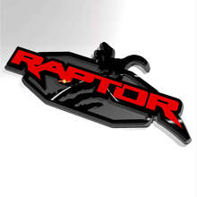 Raptor Power Truck Edition 3D Fender Badge Tailgate Emblem_2
