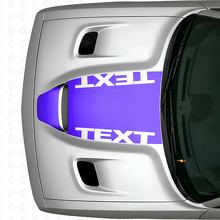 Blackout Custom Text Hood Vinyl Decal for Dodge Challenger_2