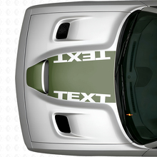 Blackout Custom Text Hood Vinyl Decal for Dodge Challenger_3
