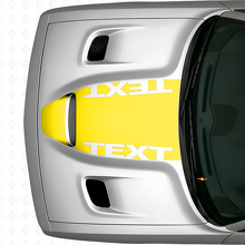 Blackout Custom Text Hood Vinyl Decal for Dodge Challenger_6