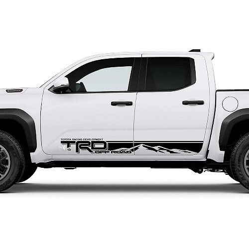 TRD off Road Mountains Side Rocker Panel Decals Stickers for Toyota Tacoma Fourth generation
