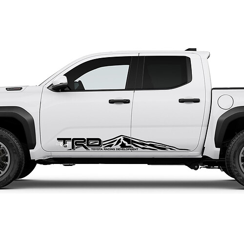 TRD off Road Mountains Side Rocker Panel Decals Stickers for Toyota Tacoma Fourth generation
 1