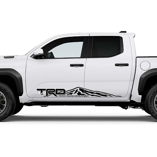 TRD off Road Mountains Side Rocker Panel Decals Stickers for Toyota Tacoma Fourth generation
