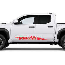 TRD Off Road Mountain Door Side Rocker Panel Decals Stickers for Toyota Tacoma 4th Gen 2