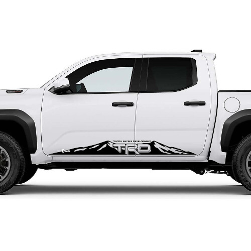 TRD off Road Mountains Side Rocker Panel Decals Stickers for Toyota Tacoma 4th Gen 2
