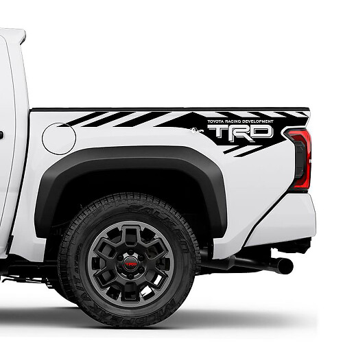 Autocollants Graphiques TRD off Road pour Flanc de Benne de Camion 2 pour Toyota Tacoma 4e Génération