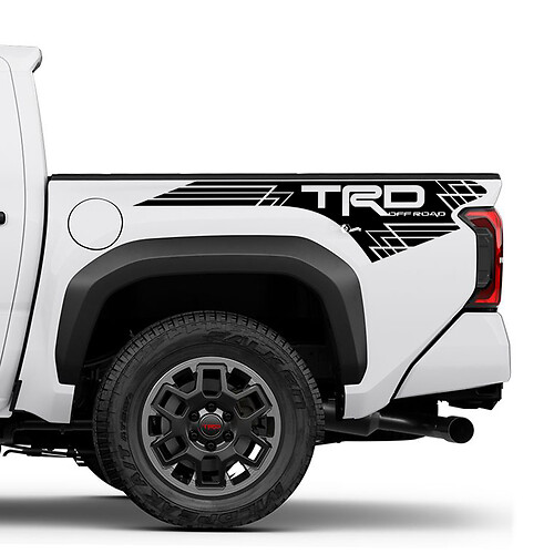 TRD off Road Mountains Bedside Truck Decals Stickers for Toyota Tacoma 4th Gen
 1