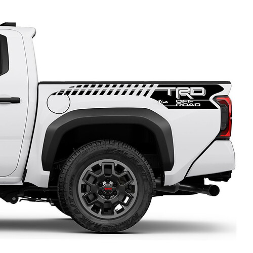 TRD off Road Mountains Bedside Truck Decals Stickers for Toyota Tacoma 4th Gen 3
 1