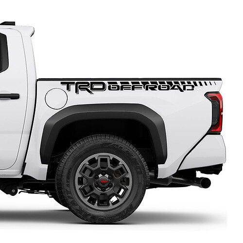 TRD off Road Bedside Truck Decals Stickers for Toyota Tacoma 4th Gen 2
 1