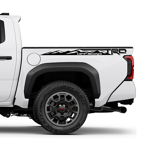 Mountains TRD off Road Bedside Truck Decals Stickers for Toyota Tacoma 4th Gen
 1