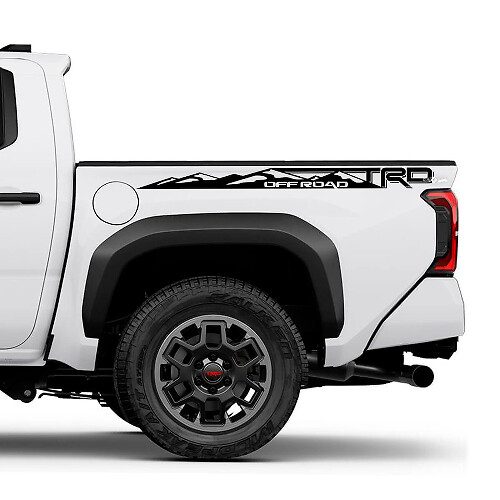 Mountains TRD off Road Bedside Truck Decals Stickers for Toyota Tacoma 4th Gen

