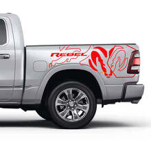 Rebel Logo Bedside Vinyl Decals for Dodge Ram Rebel_3