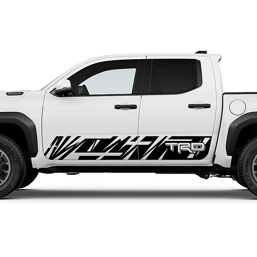 TRD off Road Mountains Side Rocker Panel Decals Stickers for Toyota Tacoma Fourth generation