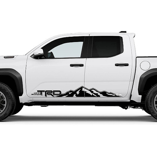TRD Off Road Side Mountains Rocker Panel Decals Stickers for Toyota Tacoma
 1