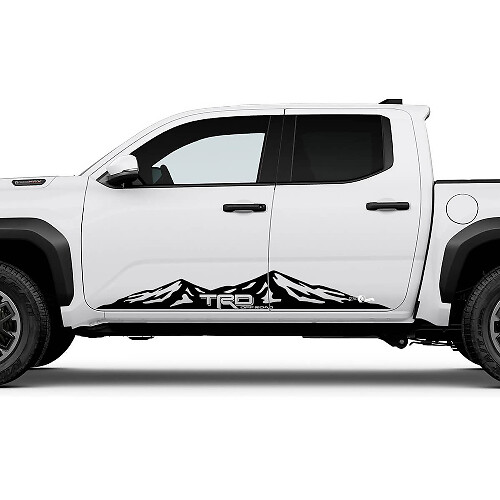 TRD Off Road Side Mountains Rocker Panel Decals Stickers for Toyota Tacoma 2
 1