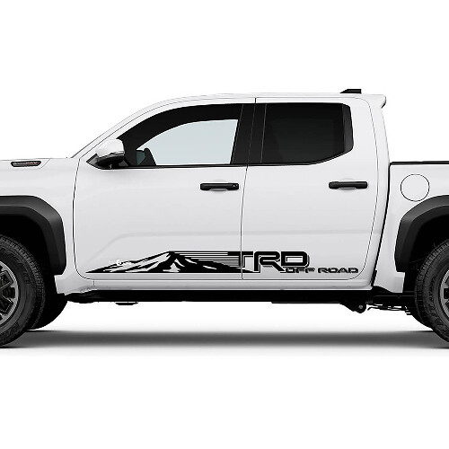 TRD Off Road US Side Mountains Rocker Panel Decals Stickers for Toyota Tacoma 2
 1