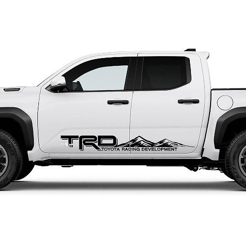 TRD Off Road Side Mountains Rocker Panel Decals Stickers for Toyota Tacoma 5
 1
